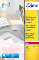 Avery Laser Mini Label 22x127mm 48 Per A4 Sheet Clear (Pack 1200 Labels) L7553-25 - UK BUSINESS SUPPLIES