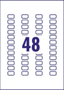 Avery Laser Mini Label 22x127mm 48 Per A4 Sheet Clear (Pack 1200 Labels) L7553-25 - UK BUSINESS SUPPLIES