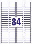 Avery Multipurpose Mini Label 46x11mm 84 Per A4 Sheet White (Pack 2100 Labels) L7656-25 - UK BUSINESS SUPPLIES
