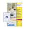 Avery Laser Label 40mm Diameter 24 Per A4 Sheet Crystal Clear (Pack 600 Labels) L7780-25 - UK BUSINESS SUPPLIES