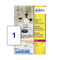 Avery Laser Label 210x297mm 1 Per A4 Sheet Crystal Clear (Pack 25 Labels) L7784-25 - UK BUSINESS SUPPLIES