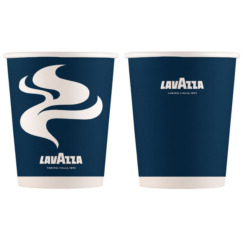 12oz Blue & White Double Walled Lavazza Paper Cups - UK BUSINESS SUPPLIES