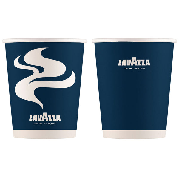 10oz Blue & White Double Walled Lavazza Cup - Full Pack (500's) - UK BUSINESS SUPPLIES