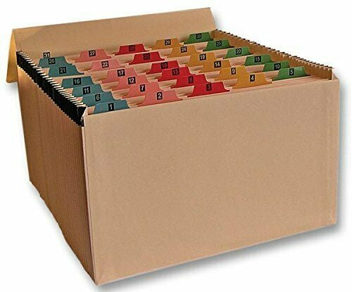 Cathedral Expanding File Manilla Mylar Reinforced 31 Pocket Labelled 1-31 Buff - UK BUSINESS SUPPLIES