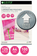 Leitz iLAM Premium Laminating Pouches A4 125 Microns (Pack 100) 74810000 - UK BUSINESS SUPPLIES