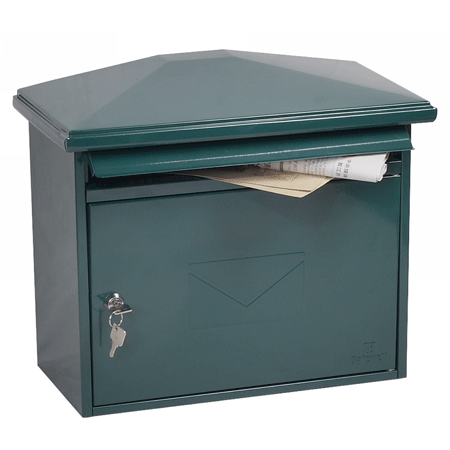 Phoenix Libro Front Loading Green Mail Box (MB0115KG) - UK BUSINESS SUPPLIES