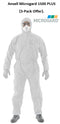Ansell Microgard Disposable Hooded Boilersuit 1500 PLUS in White {All Sizes} - UK BUSINESS SUPPLIES