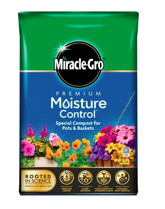 Miracle Gro Premium Moisture Control Potting Compost 10L - UK BUSINESS SUPPLIES