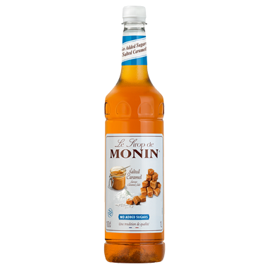 Monin Salted Caramel Coffee Syrup No Added Sugars 1 litre (Plastic) DATED 30/04/2023 - UK BUSINESS SUPPLIES