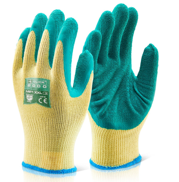 Beeswift 2000 Green Latex Gloves 10's {All Sizes} - UK BUSINESS SUPPLIES