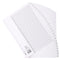 Exacompta Index 1-25 A4 160gsm Card White with White Mylar Tabs - MWD1-25Z - UK BUSINESS SUPPLIES