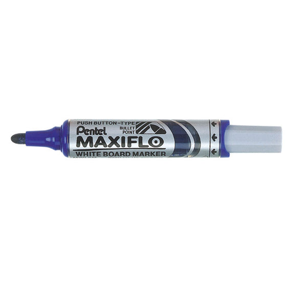 Pentel Whiteboard Marker Bullet Tip 3mm Line Blue (Pack 12) - MWL5M-CO - UK BUSINESS SUPPLIES