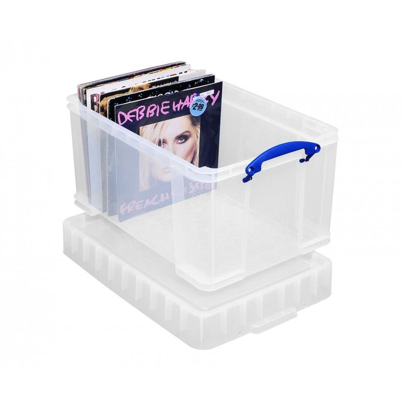 Really Useful Clear Plastic Storage Box 48 Litre XL - UK BUSINESS SUPPLIES