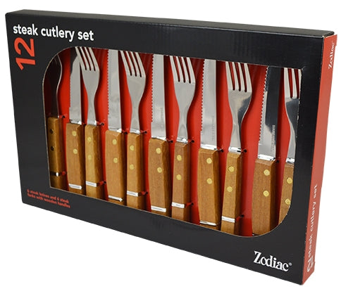 Zodiac Steak Cutlery Set Pack 12's - UK BUSINESS SUPPLIES