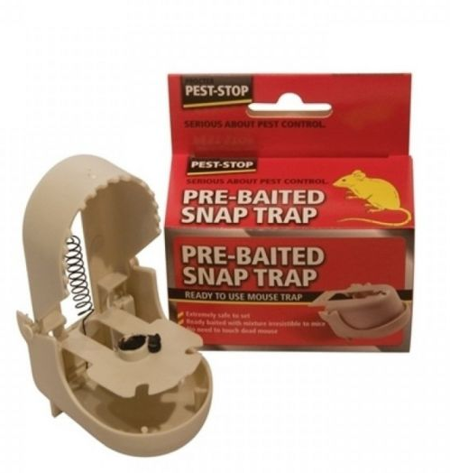 Pest-Stop Pre-Baited Snap-Trap {PSSTMB} - UK BUSINESS SUPPLIES