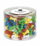 Bi-Office Push Pins Assorted Colours (Pack 200) - PI0324 - UK BUSINESS SUPPLIES