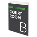 Deflecto Wall Sign Holder A4 Portrait Clear 47001 - UK BUSINESS SUPPLIES