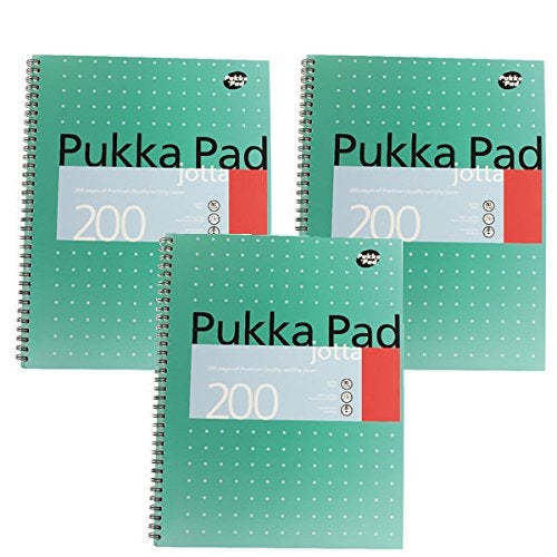 Pukka Pad Ruled Wirebound Metallic Jotta Notebook 200 Pages A4 (Pack of 3) JM018 - UK BUSINESS SUPPLIES