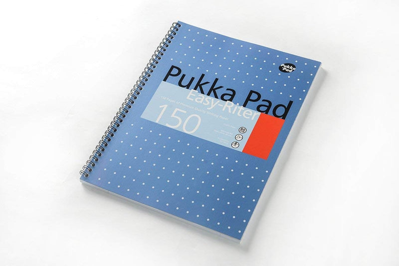 Pukka Pad Ruled Metallic Wirebound Easy-Riter Notepad 150 Pages A4 (Pack of 3) ERM009 - UK BUSINESS SUPPLIES