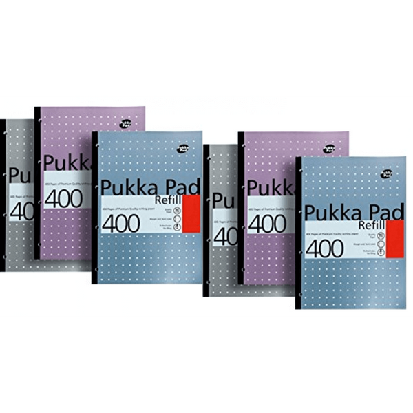 Pukka Pads A4 Refill Pad 400 Sheet (Pack of 5) - UK BUSINESS SUPPLIES