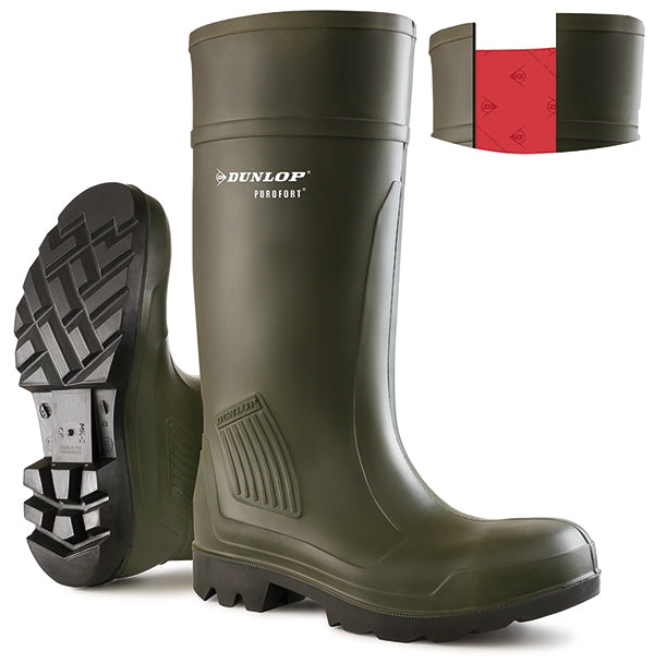 Dunlop Purofort Professional Green ALL SIZES Boots - UK BUSINESS SUPPLIES