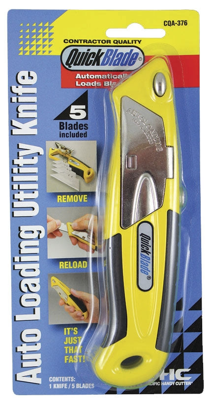 Quick Blade "Auto Loading" Utility Safety Knife Including 5 Free Blades - UK BUSINESS SUPPLIES