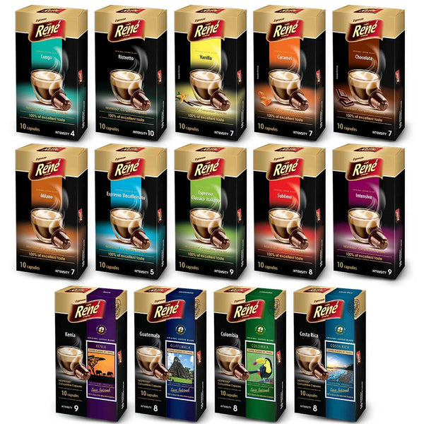 Rene Multi Pack 120 Capsules (Nespresso Alternative) - UK BUSINESS SUPPLIES