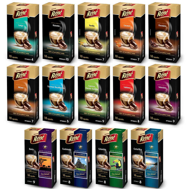 Nespresso Compatible Pods Multi Pack 10 Capsules PODS ONLY - UK BUSINESS SUPPLIES