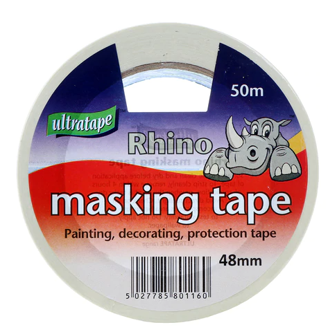Rhino Masking Tape 48mmx50m - UK BUSINESS SUPPLIES