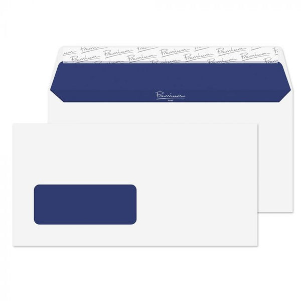 Blake Premium DL White Windowed Peel & Seal Envelopes 500's - UK BUSINESS SUPPLIES