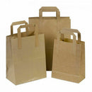 Durakraft Paper Bags with Handles x 250 {Medium Brown} - UK BUSINESS SUPPLIES