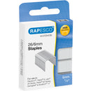 Rapesco 26/6mm Staples Galvanised Chisel Point (Pack of 2000) S11662Z3 - UK BUSINESS SUPPLIES