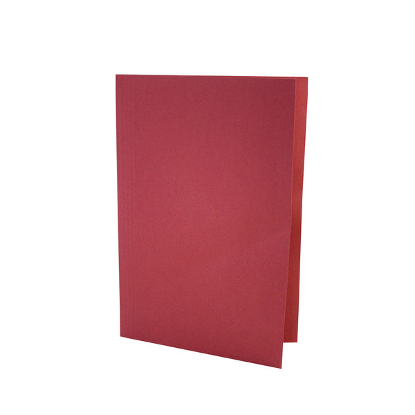 Exacompta Square Cut Folder Manilla Foolscap 180gsm Red (Pack 100) - SCL-REDZ - UK BUSINESS SUPPLIES