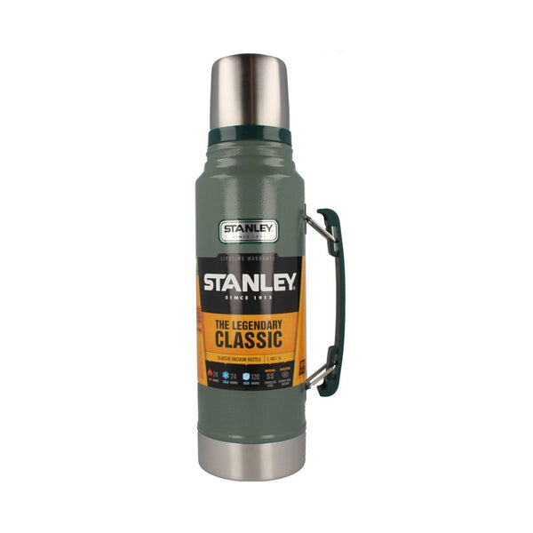 Stanley Classic Vacuum Flask 1.0L Hammertone Green - UK BUSINESS SUPPLIES