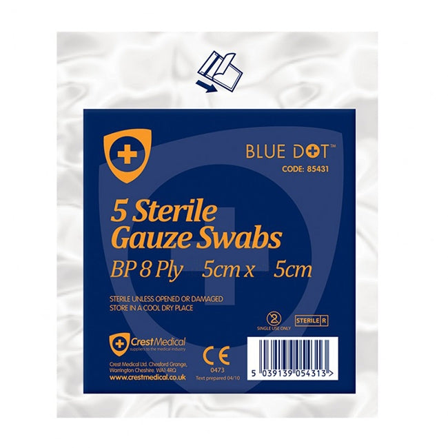 Click Medical Sterile Gauze Swabs 5x5cm (4 Pack's) - UK BUSINESS SUPPLIES