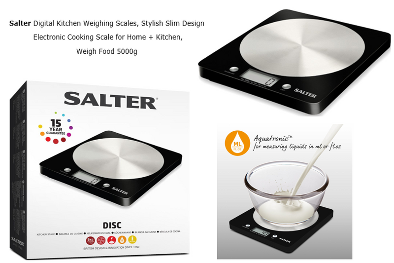 Salter Black Kitchen Scale - UK BUSINESS SUPPLIES