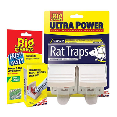 The Big Cheese Ultra Power 2-Pack Rat Trap & Mouse & Rat Attractant - UK BUSINESS SUPPLIES
