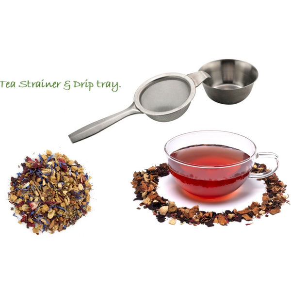 Sunnex Tea Strainer With Drip Bowl - UK BUSINESS SUPPLIES