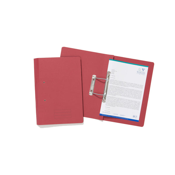 Exacompta Transfer File Manilla Foolscap Red 285gsm (Pack 25) TFM-REDZ - UK BUSINESS SUPPLIES