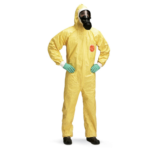 Dupont Tychem 2000C Yellow Hooden Coverall - UK BUSINESS SUPPLIES
