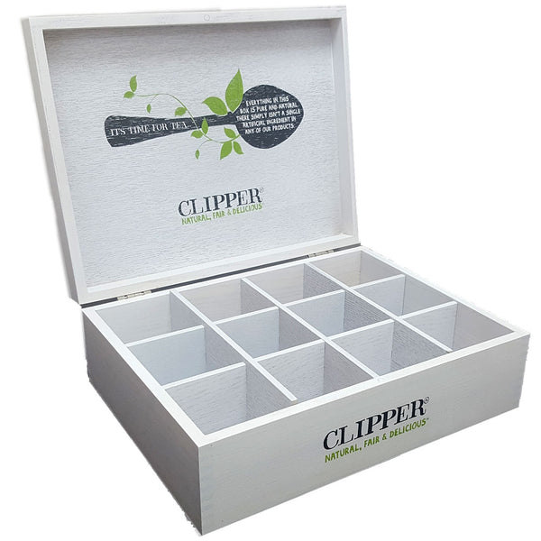 Clipper 12 Compartment Wooden Display Box (Empty) - UK BUSINESS SUPPLIES