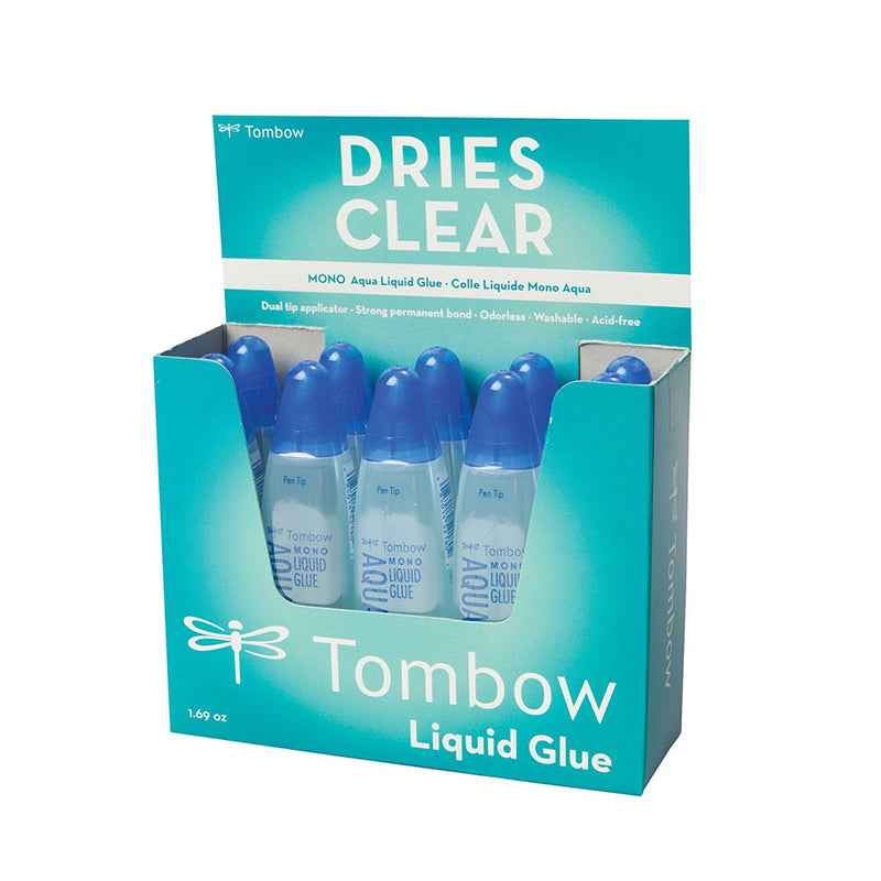 Tombow Aqua Liquid Glue Dual Tip Pack 10's - UK BUSINESS SUPPLIES