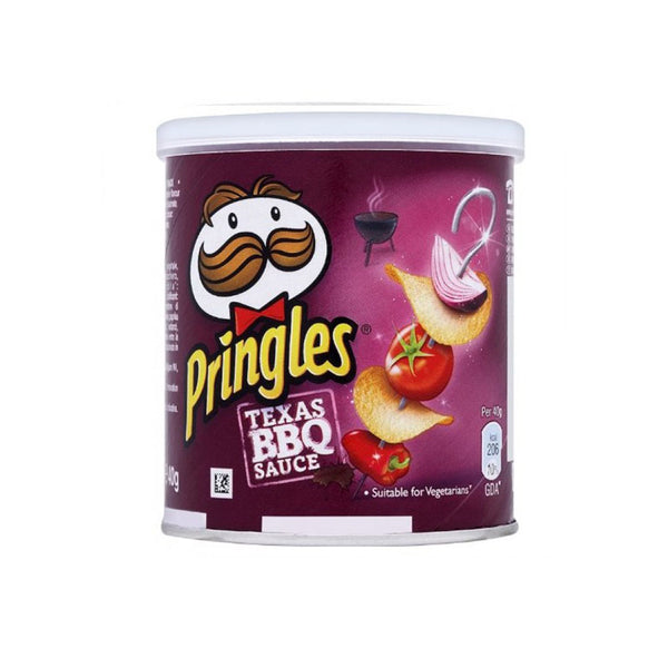 Pringles Texas BBQ Crisps 40g x 12 per case - UK BUSINESS SUPPLIES