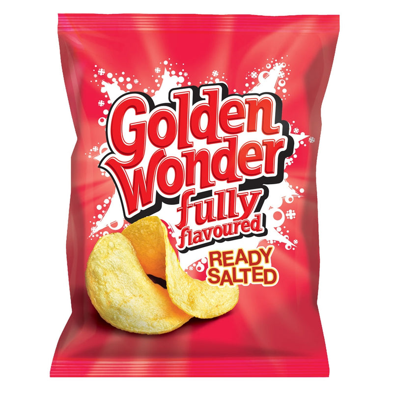Golden Wonder Crisps Ready Salted Pack 32's - UK BUSINESS SUPPLIES