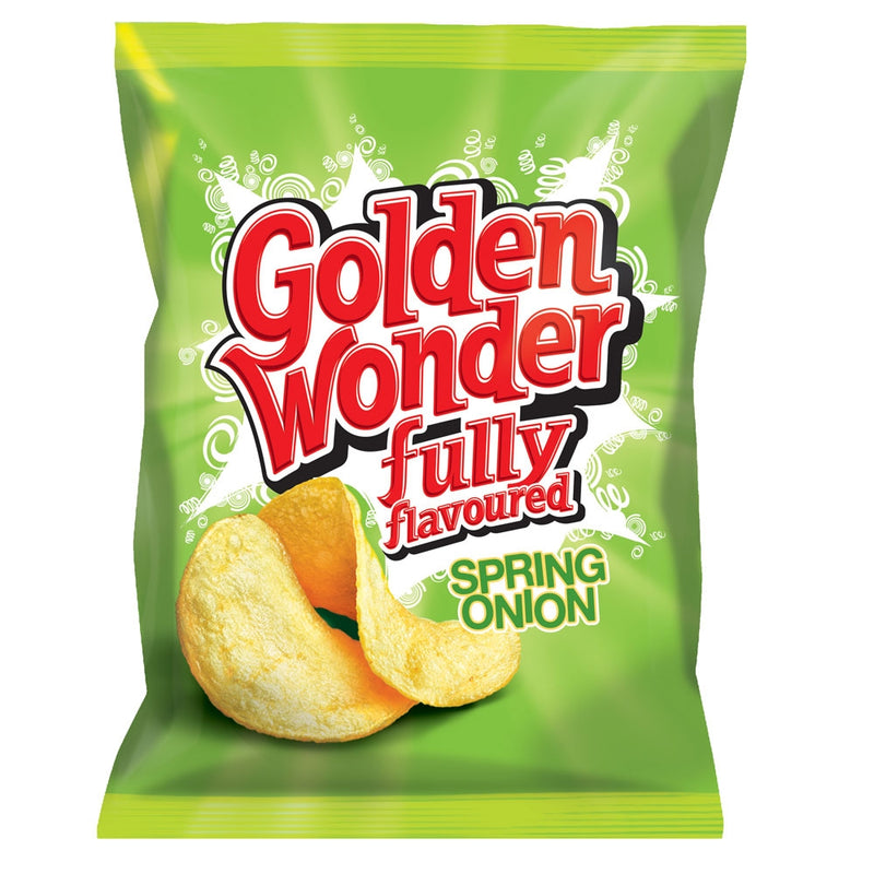 Golden Wonder Crisps Spring Onion Pack 32's - UK BUSINESS SUPPLIES