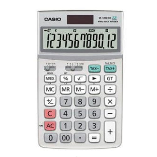 Casio JF-120ECO-W-EH Desktop Calculator - UK BUSINESS SUPPLIES