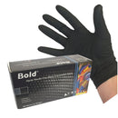 Aurelia Bold Powder Free Medical Grade Nitrile Gloves 100 x Black, Size LARGE {73998} - UK BUSINESS SUPPLIES