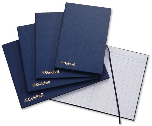 Guildhall Blue Account Book 80 Pages 298x305mm - UK BUSINESS SUPPLIES
