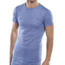 Beeswift Workwear Blue Thermal Short Sleeve Vest - UK BUSINESS SUPPLIES