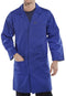 Warehouse Hygiene Coat Royal Blue (All Sizes) - UK BUSINESS SUPPLIES